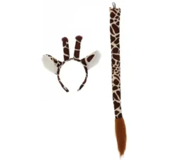 Kit Giraffa: Cerchietto con orecchie e coda