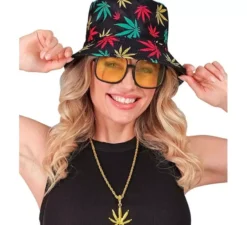 Kit Hip Hop anni '90: cappello, occhiali e collana