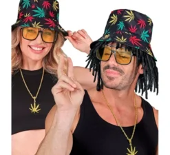 Kit Hip Hop anni '90: cappello, occhiali e collana