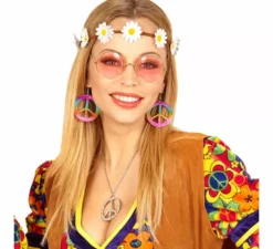 Kit Hippie: collana, orecchini e occhiali