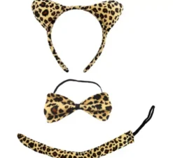 Kit Leopardo: Cerchietto, Papillon e Coda