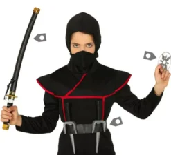 Kit ninja: sciabola, 2 coltelli e stella