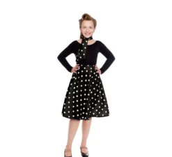 Kit o Costume anni '50 in vari colori per bambina: Gonna e Sciarpa
