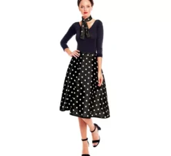 Kit o Costume anni '50 in vari colori per donna: Gonna e Sciarpa