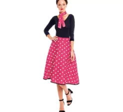 Kit o Costume anni '50 in vari colori per donna: Gonna e Sciarpa