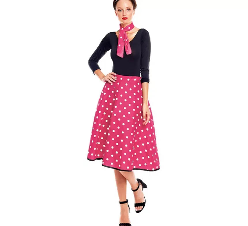 Kit o Costume anni '50 in vari colori per donna: Gonna e Sciarpa