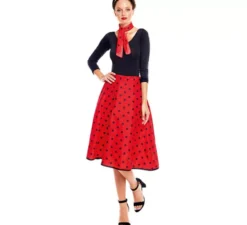 Kit o Costume anni '50 in vari colori per donna: Gonna e Sciarpa