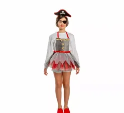 Kit o costume Brave Pirate per bambina