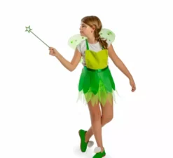 Kit o costume Green Fairy per bambina