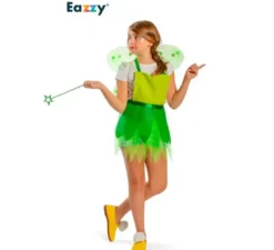 Kit o costume Green Fairy per bambina