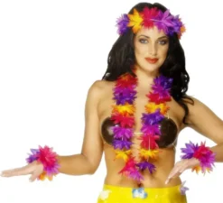 Kit o set multicolor hawaiian per donna