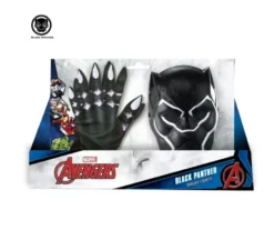Kit Pantera Nera per bambini: guanti e maschera