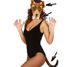 Kit per cani: maschera, papillon e coda