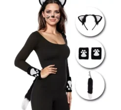 Kit per gattini: fascia, polsini e coda