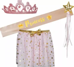 Kit Principessa per bambini: Fascia, cerchietto e gonna