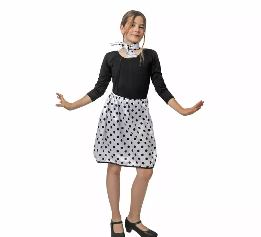 Kit Rasete Anni '50 per Ragazza: Sciarpa e Gonna