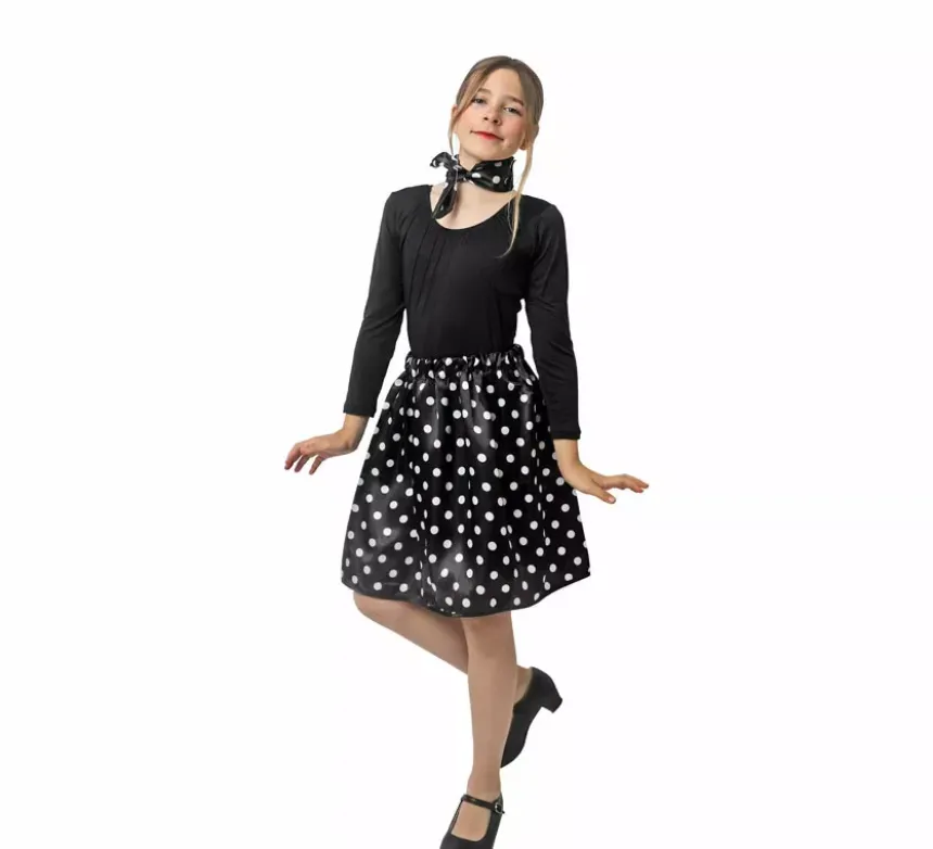 Kit Rasete Anni '50 per Ragazza: Sciarpa e Gonna