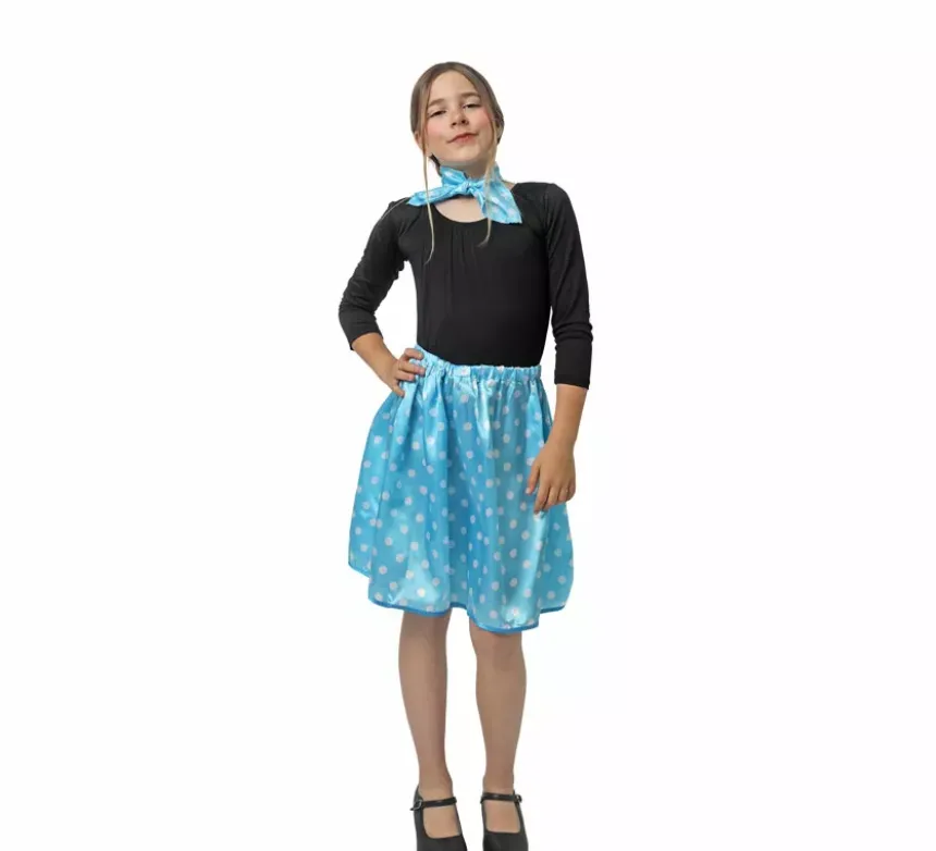 Kit Rasete Anni '50 per Ragazza: Sciarpa e Gonna