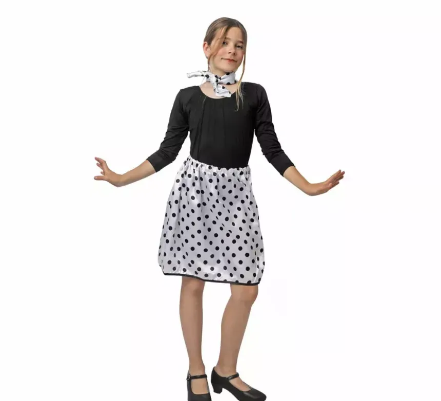 Kit Rasete Anni '50 per Ragazza: Sciarpa e Gonna