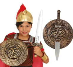 Kit romano infantile: scudo e spada