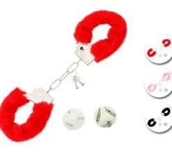 Kit Sado per adulti: manette imbottite e dadi