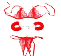 Kit Sado sexy per adulti: manette, top e collant