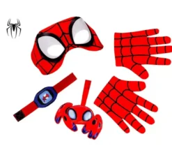 Kit Spidey per bambini : maschera, guanti, orologio e ragno
