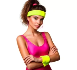 Kit sportivo degli anni '80 in vari colori neon