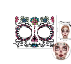 Kit tatuaggio facciale Catrina rosa