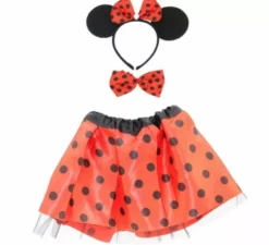 Kit Topolina: Cerchietto, Papillon e Tutù in diversi colori