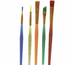 Kit trucco: 5 pennelli, tavolozza e spatola