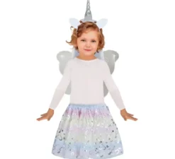 Kit Unicorno per bambini: fascia per capelli, ali e tutù