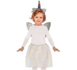 Kit Unicorno per bambini: fascia per capelli, ali e tutù