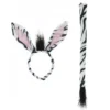 Kit Zebra: Cerchietto con orecchie e coda