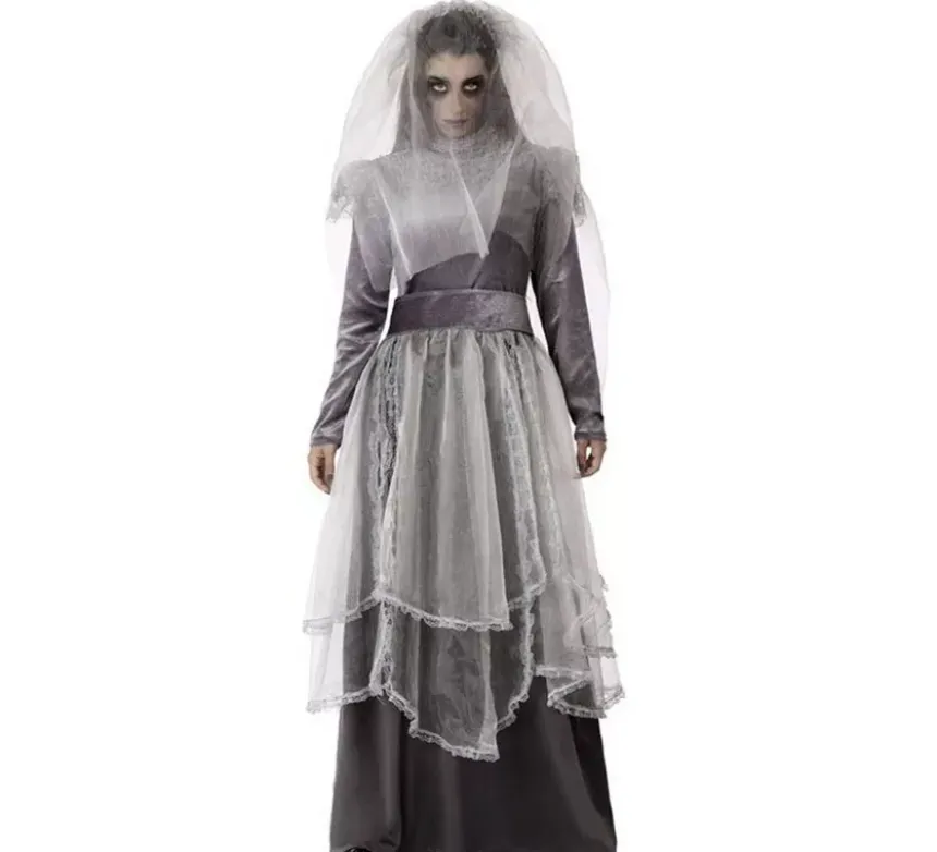 La Llorona costume grigio per le donne