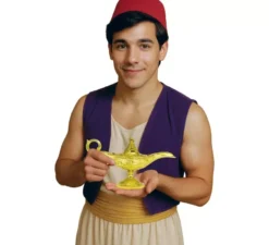 Lampada del genio dorato