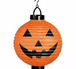 Lanterna a zucca con luce LED da 20 cm