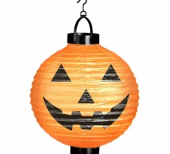 Lanterna a zucca con luce LED da 20 cm