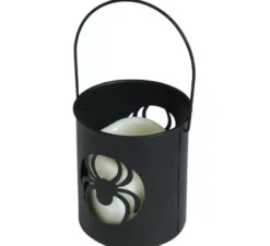 Lanterna con Ragno Led 10x9 cm