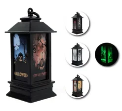 Lanterna Halloween in modelli assortiti con luce