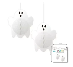 Lanterna Pendenti 2 Fantasmini da 20 cm