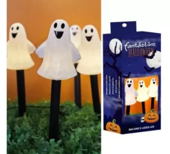 5 lanterne fantasma con illuminazione a LED 8x39