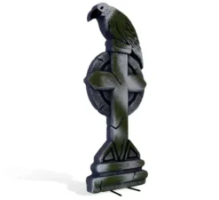 Lapide con corvo e croce 22x54 cm