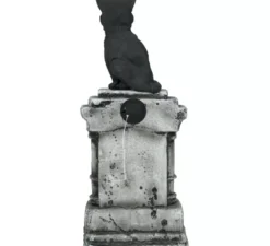 Lapide con gatto con luce e suono, 90x40 cm