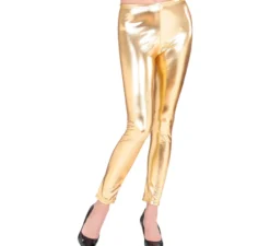 Leggings color oro metallizzato per donna
