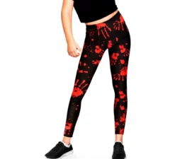 Leggings con impronte insanguinate per ragazze