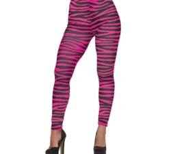 Leggings fucsia con stampa Zebra da donna