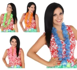 Lei hawaiana in 4 colori assortiti