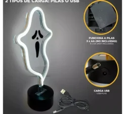 Luce al neon fantasma con supporto 17x9x27 cm