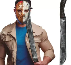 Machete da assassino giocattolo in plastica da 68 cm